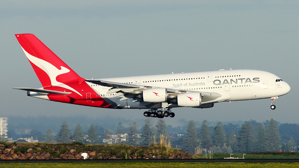 Qantas Airbus A380 LAX Maintenance Operations