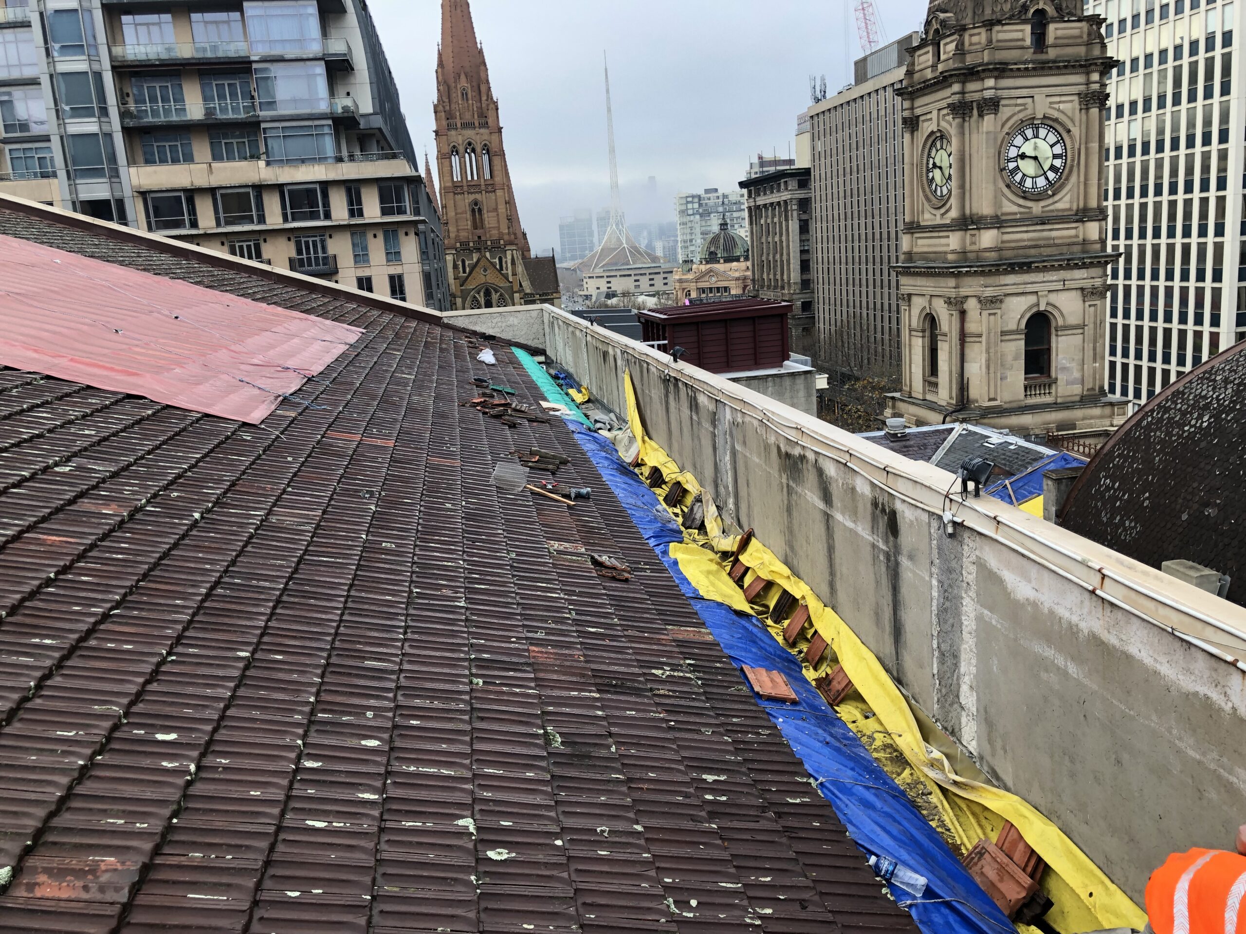 Melbourne Town Hall Roof Drainage